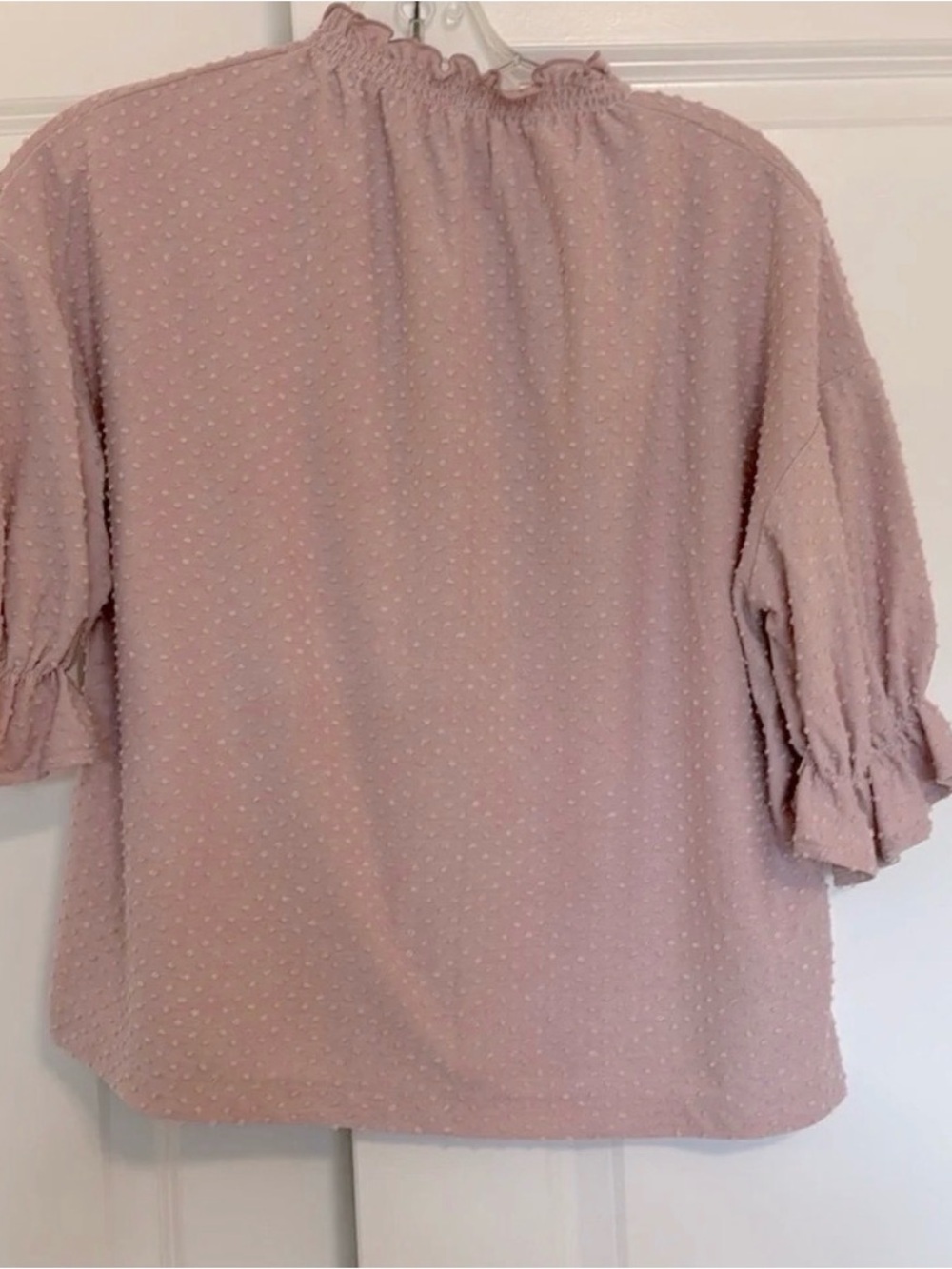 Madewell Texture & Thread Clipdot Ruffle Top - Picture 3 of 5